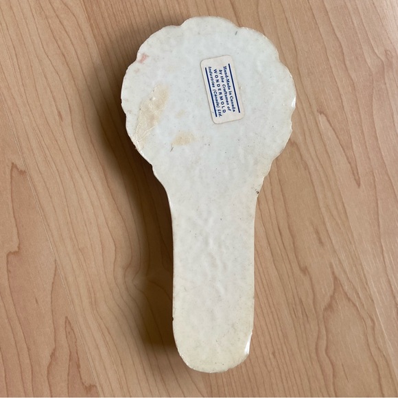 Vintage Spoon Rest Lucite Flower Blue 1970s Daisy Paperweight Retro Decor - Picture 8 of 8